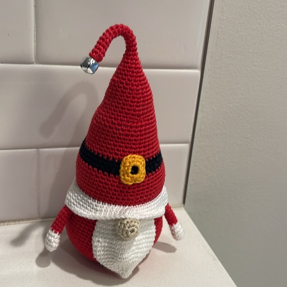 Handcrafted Santa Gnome Seasonal Christmas Crochet Decor Winter - Picture 7 of 12